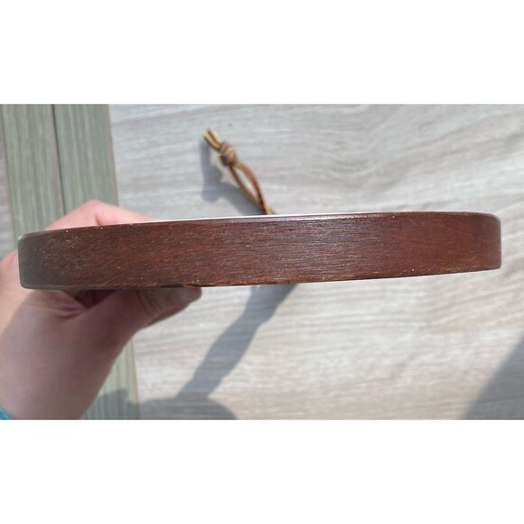 Wooden Trivet Ceramic Tile Insert with a Butterfly Motif Wall Decor - Picture 5 of 9